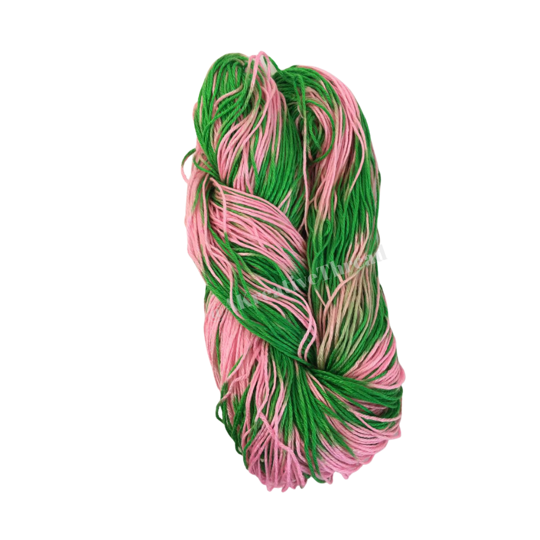 Designer Pink and Green Ivy Love 100% Acrylic Yarn – AKreativeThread